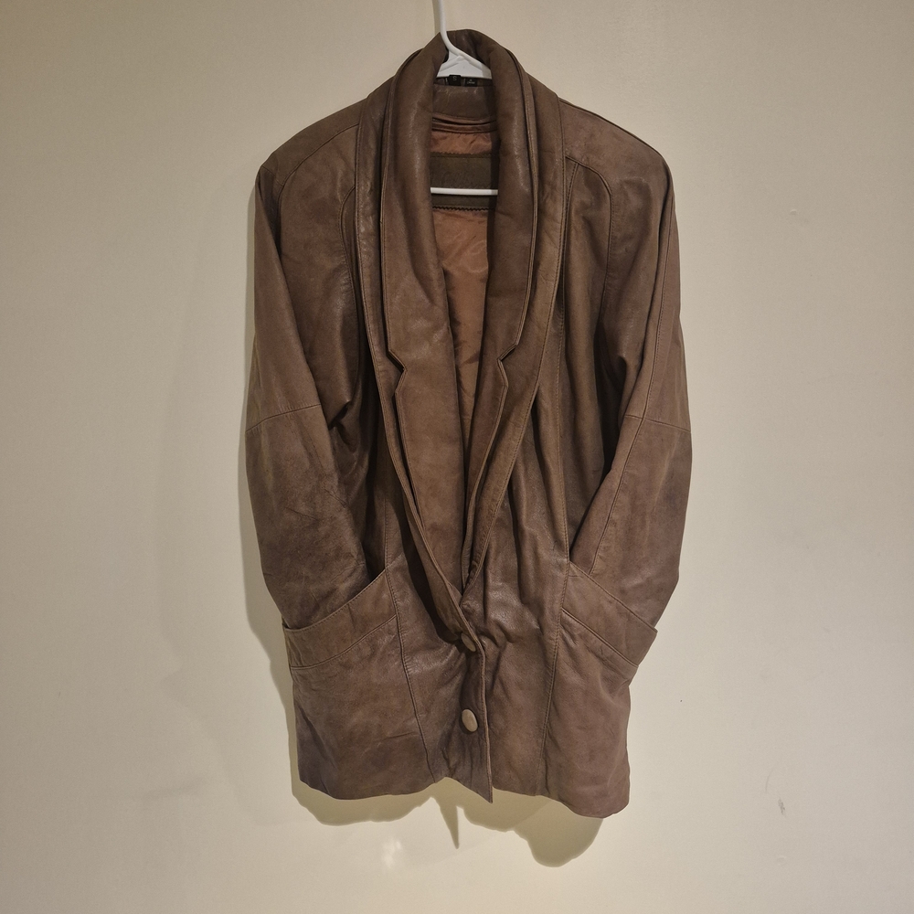 Women's Tan Leather Jacket